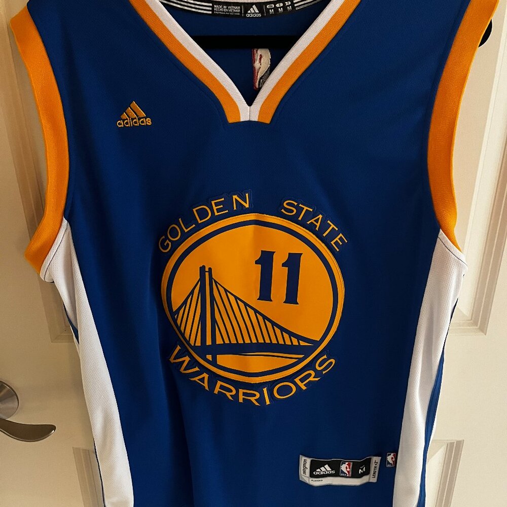 Golden State Warriors #11 Thompson Jersey Adidas Mens Medium